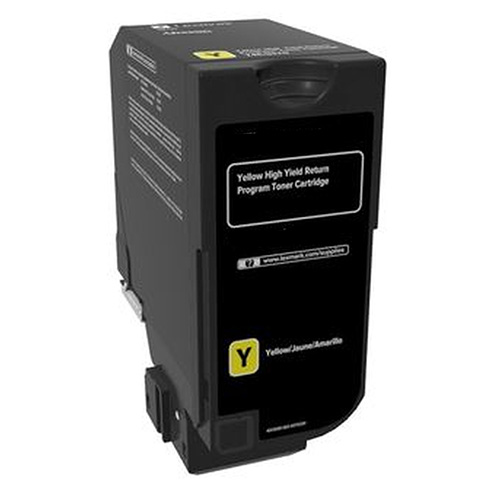 Premium 74C1HY0 Compatible High Yield Lexmark Yellow Toner Cartridge
