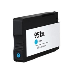 Premium Quality High Capacity Cyan Inkjet Cartridge compatible with the HP (HP 951XL) CN046AN